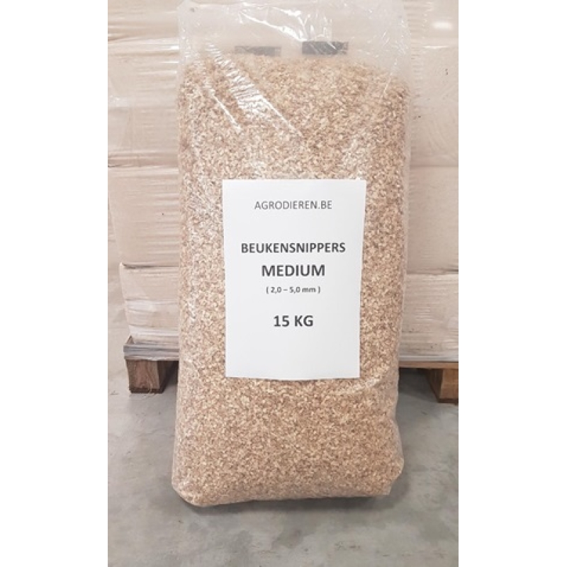 Copeaux de h&ecirc;tre ( animal et barbecue ) agrodieren - BEUKSNIP10-40-15KG-LOS