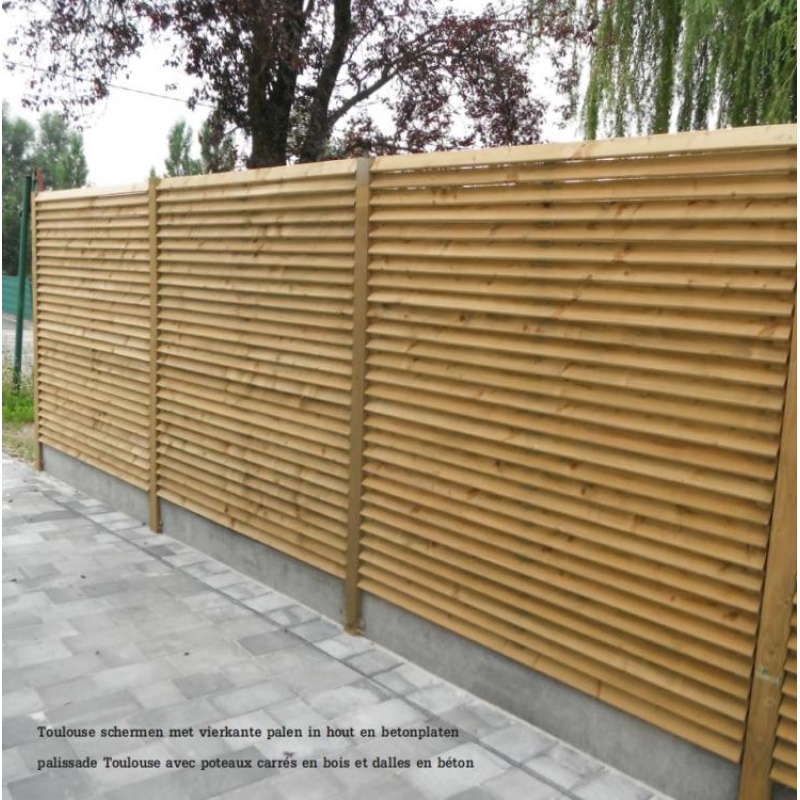Tuinscherm in hout model Toulouse Agrodieren - HSCH-TOULOUSE-180X180