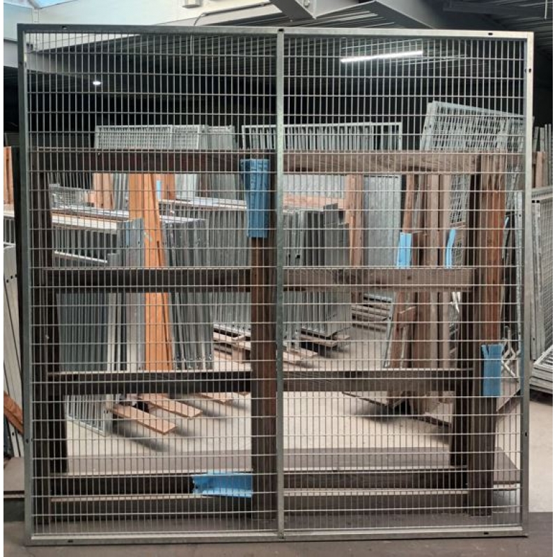 Zijpaneel gaas - 200 x 200 - 25x75x3.2 - GP75200ZV