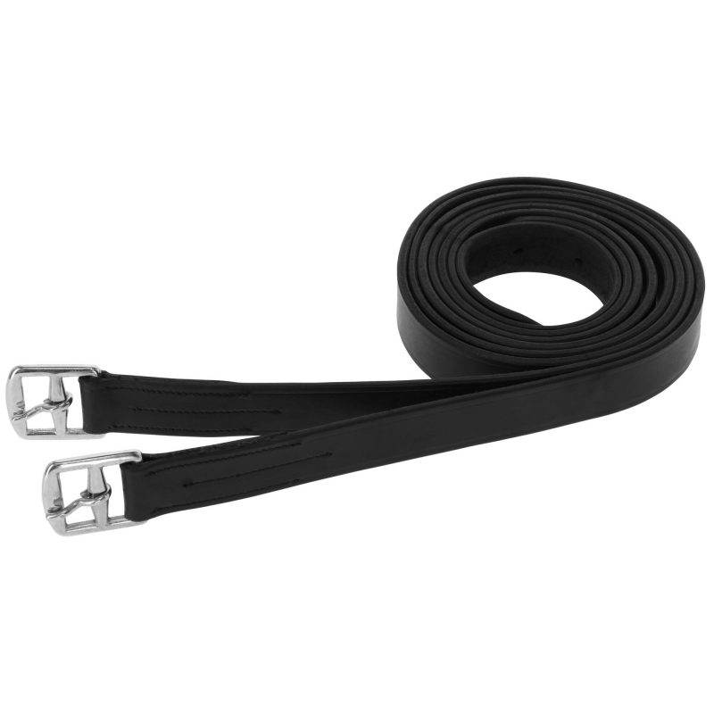 Stijgbeugelriem, 145 cm, - zwart, verpakt - 32347