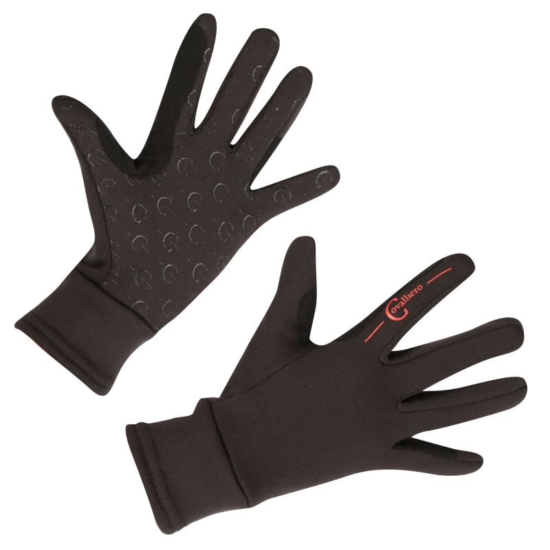 Paardrijhandschoenen Xaina zwart, maat L - 3222097