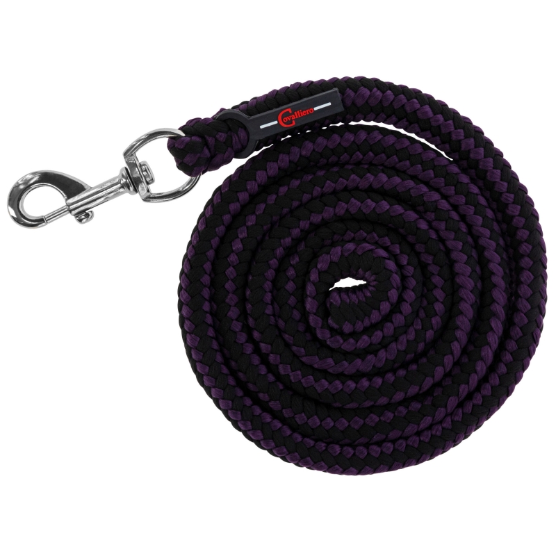 Halstertouw Hippo m. karabijn - haak aubergine/antraciet - 3222141