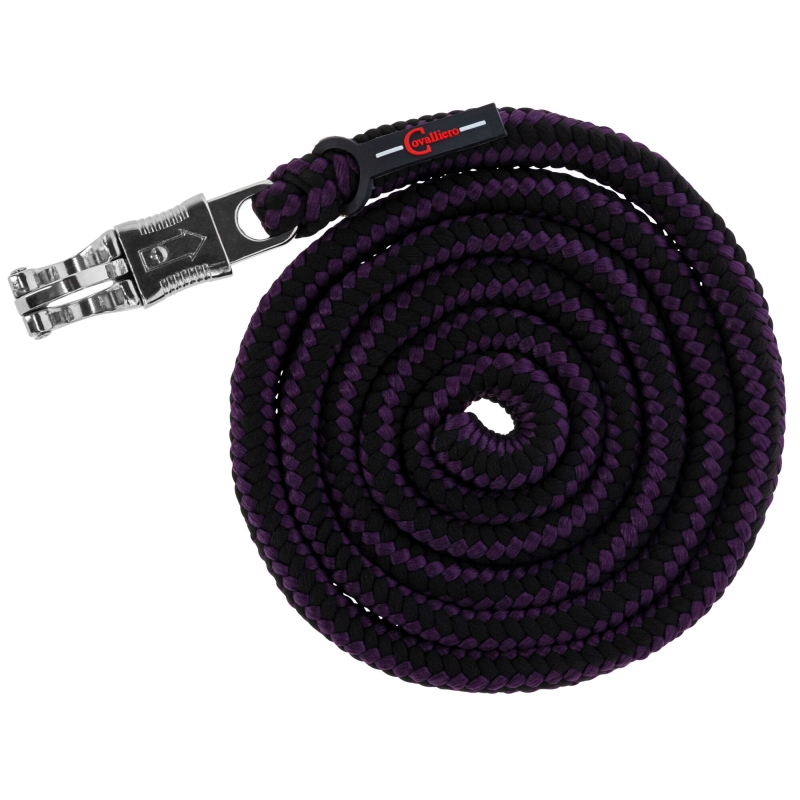 Halstertouw Hippo met paniek - haak aubergine/antraciet - 3222142