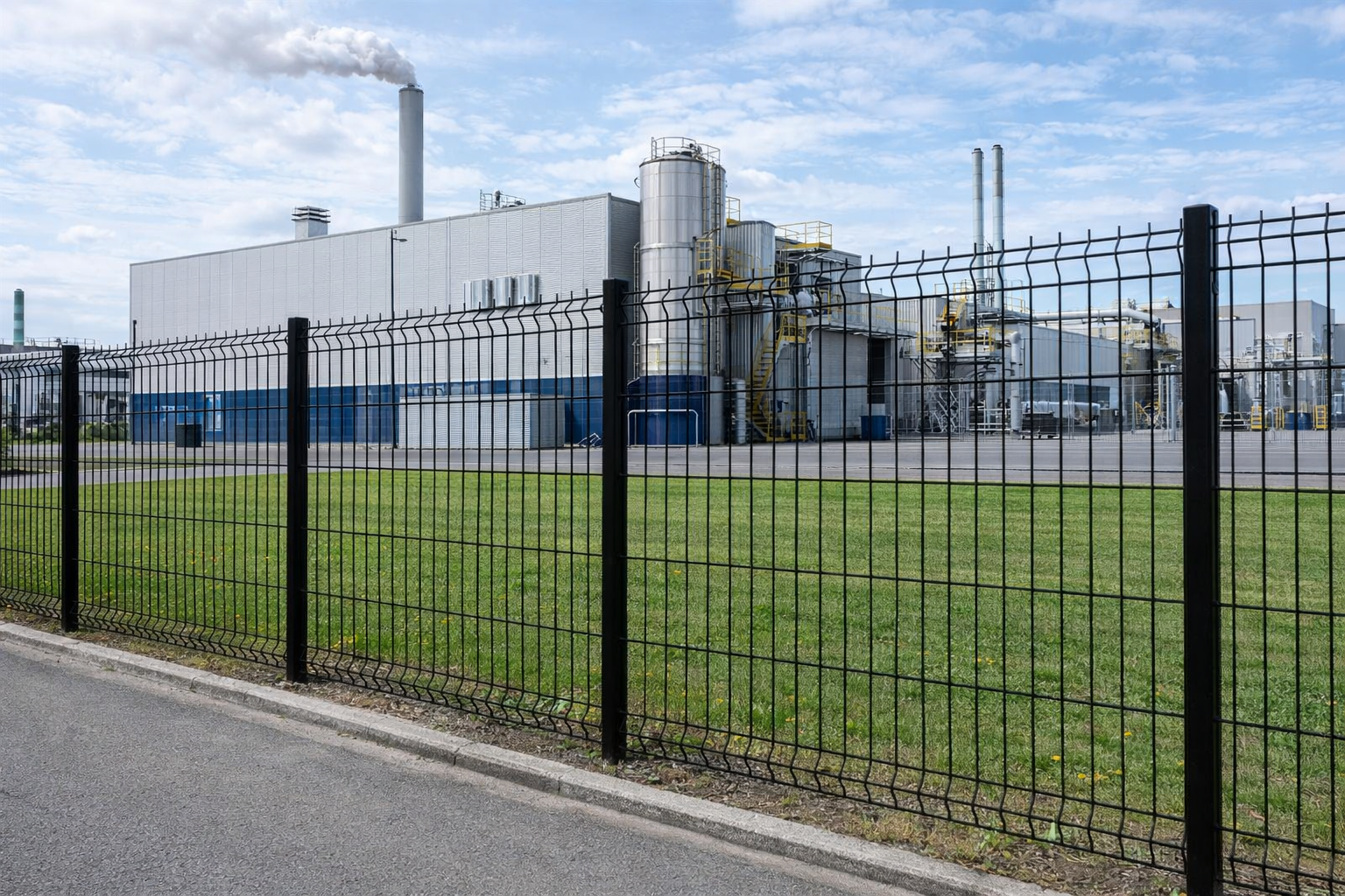 notre clôture 3D sur des sites industriels